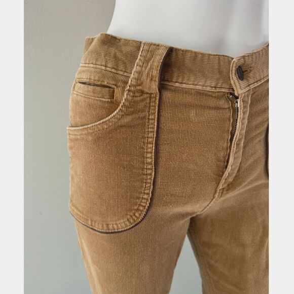 Vintage Mossimo Y2k High-Rise Brown Corduroy Pants Retro Bootcut Jeans size 7 - Picture 9 of 9
